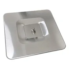 Lixeira Embutir Quadrada Pia Bancada Aço Inox Escovado 8lts Foto mini 4