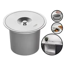 Lixeira Embutir Tramontina Clean Round Inox Baldeplastico 5l Foto mini 2