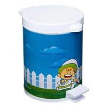 Lixeira Infantil Pedal 4,5l C/ Recip Plástico Masculina Azul Foto  mini 1