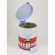 Lixeira Infantil Pedal 4,5l Recip Plástico Feminina Vermelha Cor Vermelho Foto mini  2