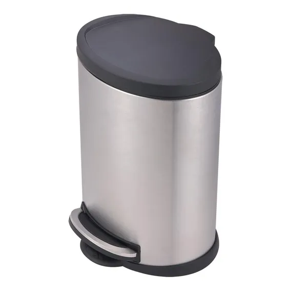 Lixeira Inox 12 Litros Com Pedal E Tampa Onix Mor Foto 1