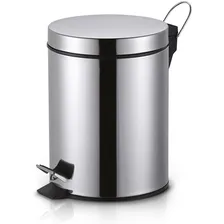 Lixeira inox 12L pedal balde interno plástico Matmix Foto mini  3