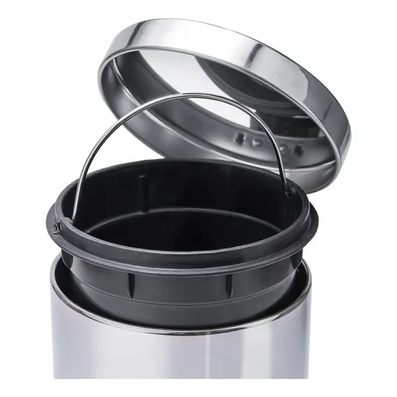 Lixeira Inox 3 Litros Balde Removível Foto 1