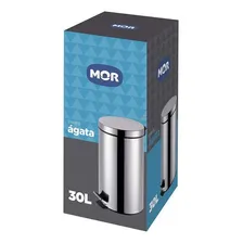 Lixeira Inox 30 Litros Ágata Mor Foto mini 2