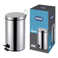 Lixeira Inox 30 Litros Ágata Mor Foto mini 3