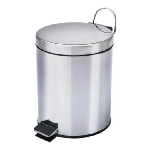 Lixeira Inox C/ Pedal Balde Removível 5 Litros Foto 1