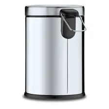 Lixeira Inox Com Pedal E Balde 3 Litros Decorline Brinox Foto mini  2