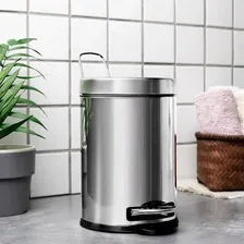 Lixeira Inox Com Pedal E Balde 3 Litros Decorline Brinox Foto mini  3