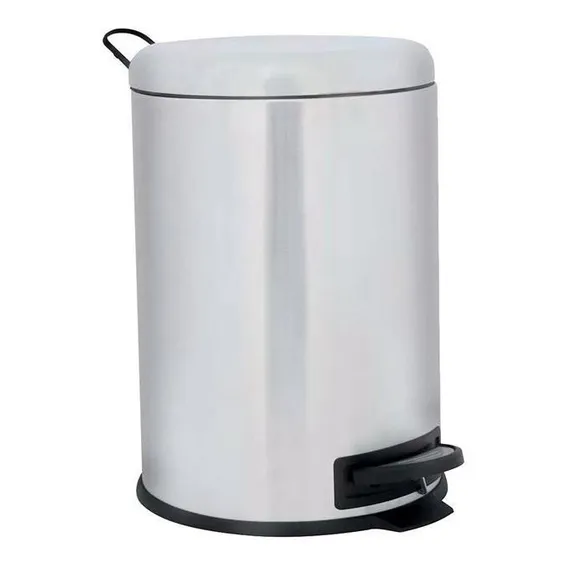 Lixeira Mor Safira Inox 12 Litros Cinza Foto 1