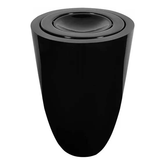Lixeira Multiuso 50l Fibra De Vidro Astra Preto Hjwt Foto 1