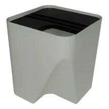 Lixeira Para Reciclagem 25 Litros Tampa Aberta - Branca Foto mini 1