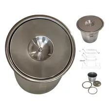Lixeira Pia Cozinha Embutir Granito Em Inox Não Enferruja 5l Foto mini 3