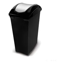 Lixeira Plástica Basculante Preta Sanremo 40l Foto  mini 1