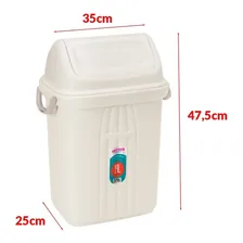Lixeira Plástica Basculante Sanremo 19l Foto mini 4