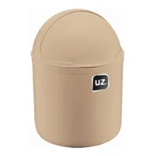 Lixeira Plástica De Cozinha Pia Com Tampa Capacete Uz Foto  mini 1