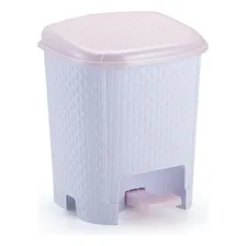 Lixeira Rattan Com Pedal P/banheiro Quarto 6 Litros Foto  mini 1