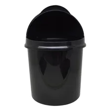Lixeira Retratil Plasvale 7,3 Litros Banheiro Ou Cozinha Cor Preto Foto mini  2