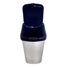 Lixeira Tampa Click Label Inox Banheiro Cozinha 9lts C/ 12un Foto mini 3