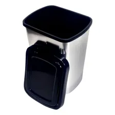 Lixeira Tampa Click Label Inox Banheiro Cozinha 9lts C/ 12un Foto mini 2