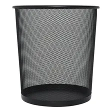 Lixeira tela Mimo Style prata e preto 12L Foto mini 1