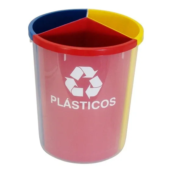 Lixeiras Recicláveis Coleta Seletiva 3 Divisórias Mix3 Foto 1