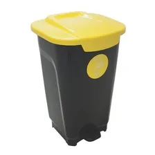Lixeiro Plast T-force 50l Preto Amarelo Tramontina 92813099 Foto mini 1