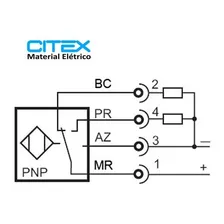 Lm12-3002pc Sensor Indutivo Faceado Pnp Na+nf 6~36vcc Foto mini 2