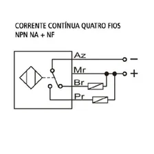 Lm12-3004nc Sensor Indutivo Não Faceado Npn Na+nf 6~36vcc Foto mini 2