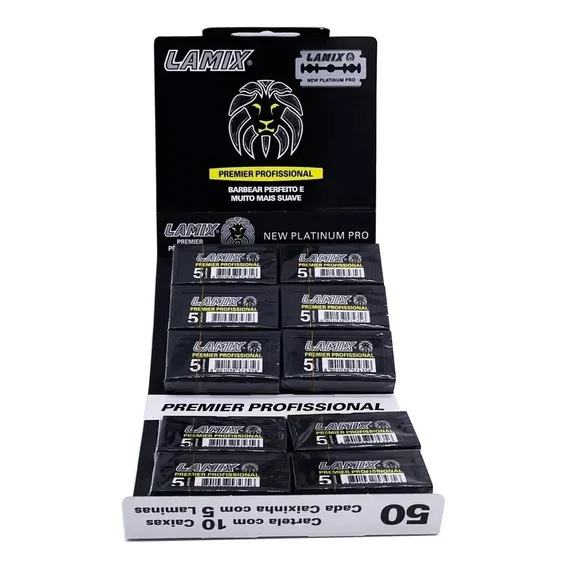 Lâmina Barbear Lamix Premier Profissional-cartela C/50 Foto 1