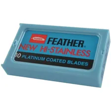 Lâmina Barbear Platinum 60 Peças - Feather Foto mini 2