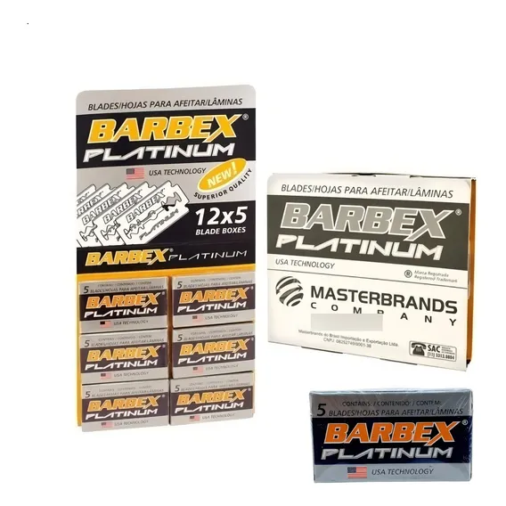 Lâmina Barbex Platinum- 10 Cartelas C/ 600 Unidades Total Foto 1