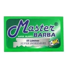 Lâmina De Barbeador Barbear Master Barba Cartela 50 Lâminas Foto mini 2
