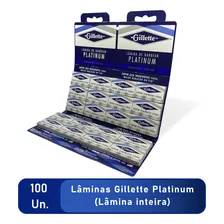 Lâmina De Barbear Gillette Platinum - 1 Cartela C/100 Un Aço Foto mini 3