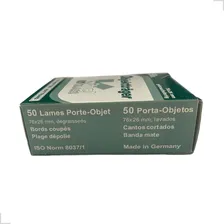 L芒mina Microsc贸pio Knittel Lapidada Fosca Cx 50 Unids. Cor 脕gua Foto mini 3