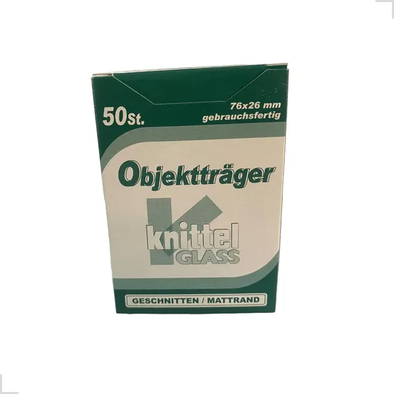 L芒mina Microsc贸pio Knittel Lapidada Fosca Cx 50 Unids. Cor 脕gua Foto 1