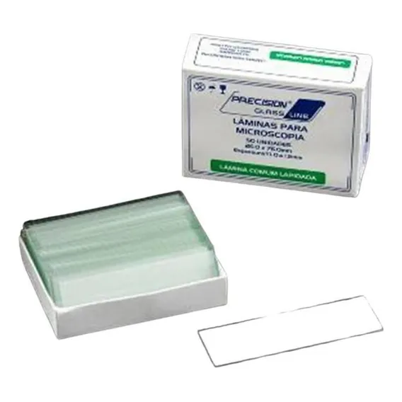 Lâmina Para Microscópio Comum Lapidada 26x76mm 50 Unidades Cor Outro Foto 1