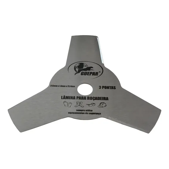 Lâmina Para Roçadeira 3 Pontas 254mm X 1 Pol. Profissional Foto 1