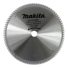 Lâmina Para Serra Mdf 255mmx25,4mmx84t Dentes D-62480 Makita Foto mini 1