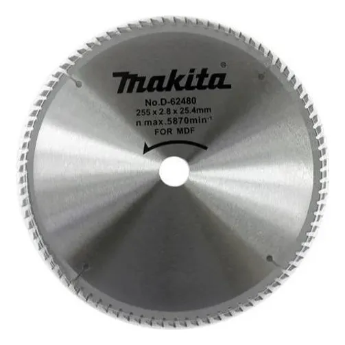 Lâmina Para Serra Mdf 255mmx25,4mmx84t Dentes D-62480 Makita Foto 1