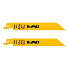 Lâmina Para Serra Sabre 6 Pol 14 Dentes 2 Peças Dw4808-2 Dewalt Foto mini 1