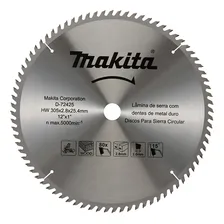 Lâmina Serra Circular 12 Furo 1 80d D-72425 Makita Foto mini 1