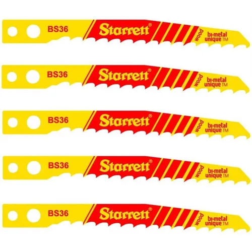 Lâmina Serra Tico-tico 65mm 6 Dentes 5und Starrett - Bs-36 Foto 1