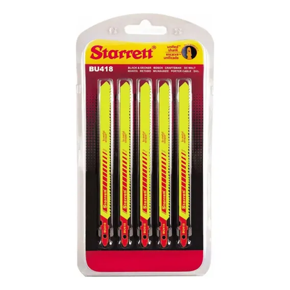 Lâmina Serra Tico Tico Bi-metal 18d 5und. Profi. Starrett Foto 1