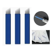 Lâmina Tebori Micropigmentação Lamina Microblading Kit 10 Un Foto mini 2