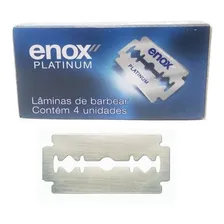 Lâminas Para Navalhas Enox Platinum Aço Inoxidável 160 Unid Foto mini  2