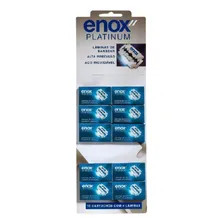 Lâminas Para Navalhas Enox Platinum Aço Inoxidável 160 Unid Foto  mini 1