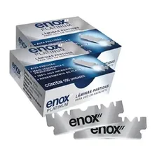 Lâminas Para Navalhas Enox Platinum Aço Inoxidável 160 Unid Foto mini 4