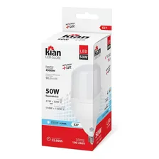 Lâmpada 50w 6500k Led Globe E27 Branca Kian Bivolt Foto mini 1