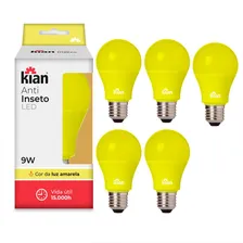 Lâmpada Anti Inseto Led 9w Economica Amarela Kit 5 127/220v Foto mini 1