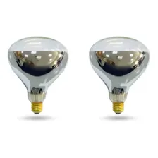Lâmpada Aquecedora Secagem Granja 250w X 220v C/2 Pçs Foto mini 1